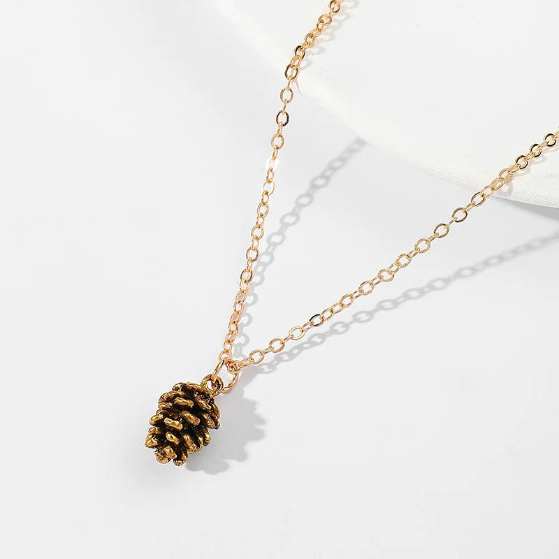 Pinecone Charm Necklace