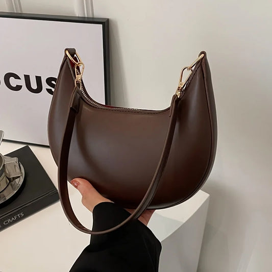 Crescent Luxe Shoulder Bag