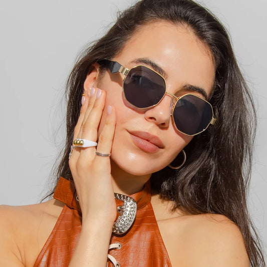 Hexa Gold Frame Sunnies