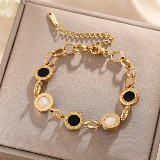 Roman Charm Chain Bracelet