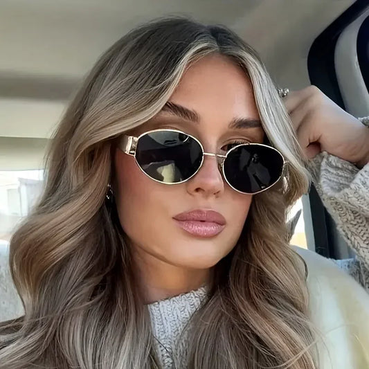 Aurora Oval Frame Sunglasses