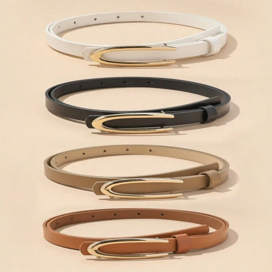 Lina Gold-Buckle Belt