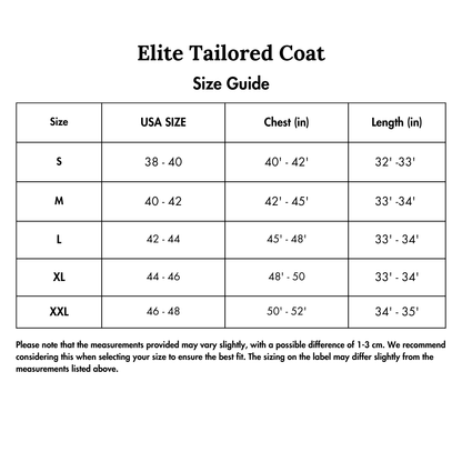 Elite Tailored Coat