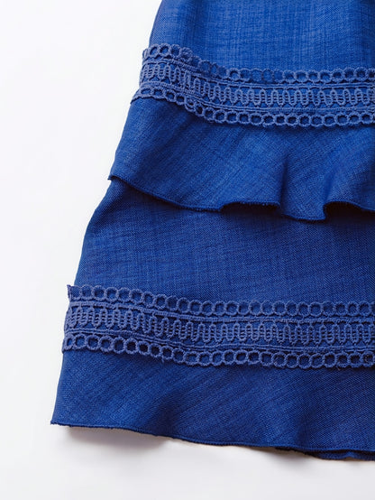 Elena Lace Trim Dress