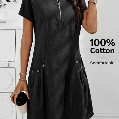 Everyday Ease Zip Dress
