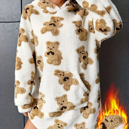 Oversized teddy bear fleece
