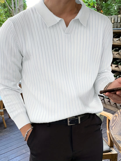 FlexRib™ Knit Polo Sweater