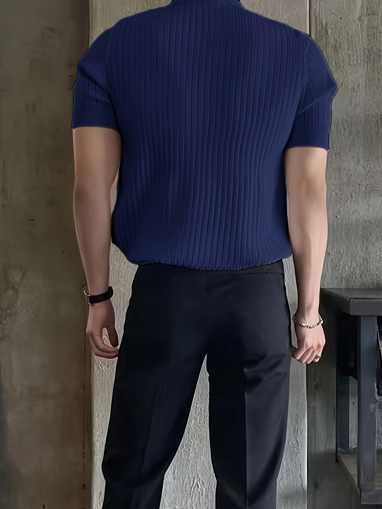 Nico Ribbed Knit Polo