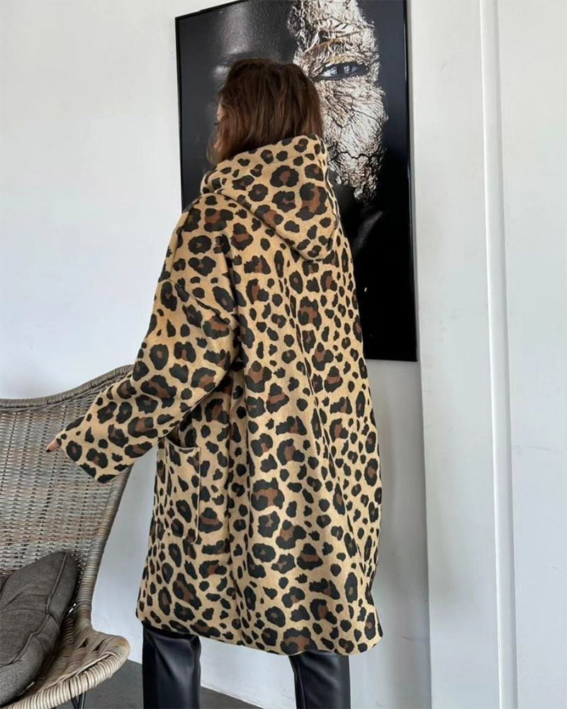 LeopardEase Hooded Coat