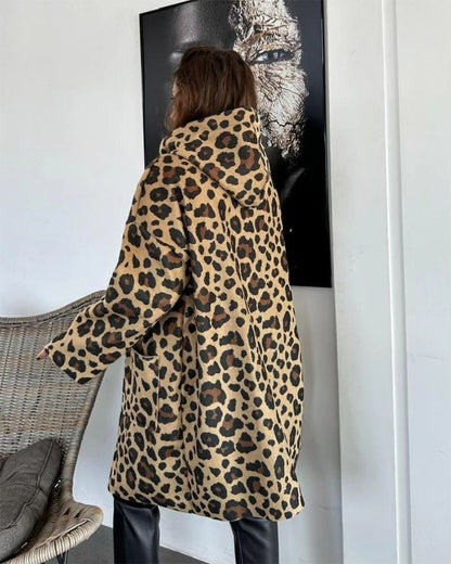 LeopardEase Hooded Coat