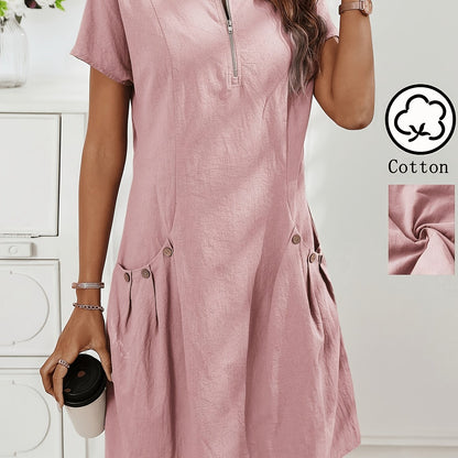 Everyday Ease Zip Dress