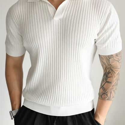 Nico Ribbed Knit Polo