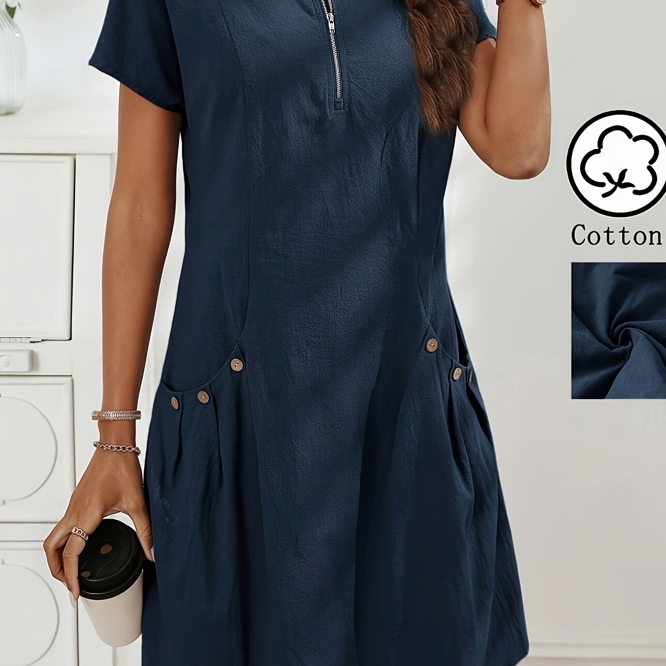 Everyday Ease Zip Dress