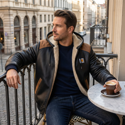 THE IRONFORGE LEATHER BOMBER