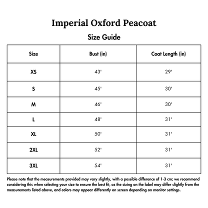 Imperial Oxford Peacoat